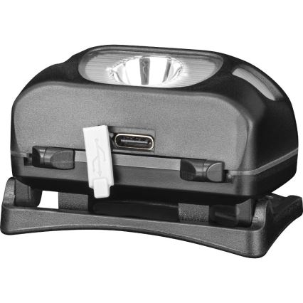 Wiederaufladbare LED-Stirnlampe 3W/1200 mAh IP44 schwarz