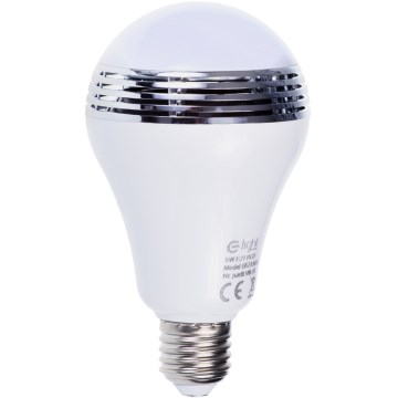 RGB BLUETOOTH LED Glühbirne mit Lautsprecher E27/8W/230V 2700K