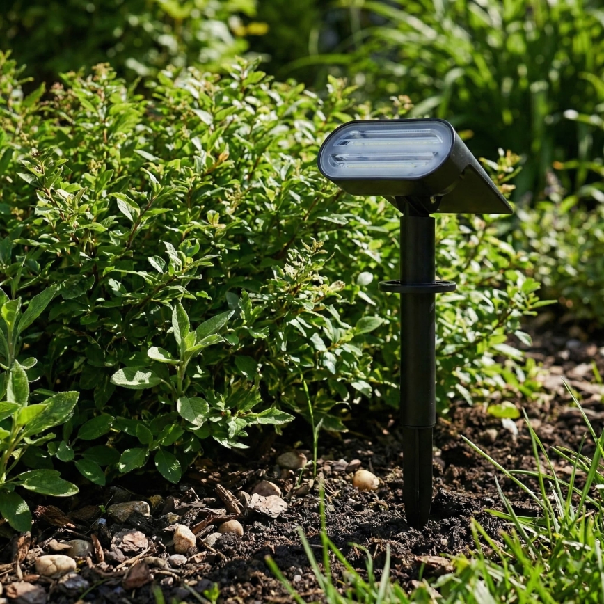 RGB-LED-Solarlampe 2-in-1 LED/3,7 V 1200 mAh IP54 schwarz
