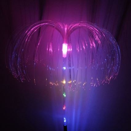RGB-LED-Solarleuchte, 1,2 V/300 mAh, IP44, schwarz