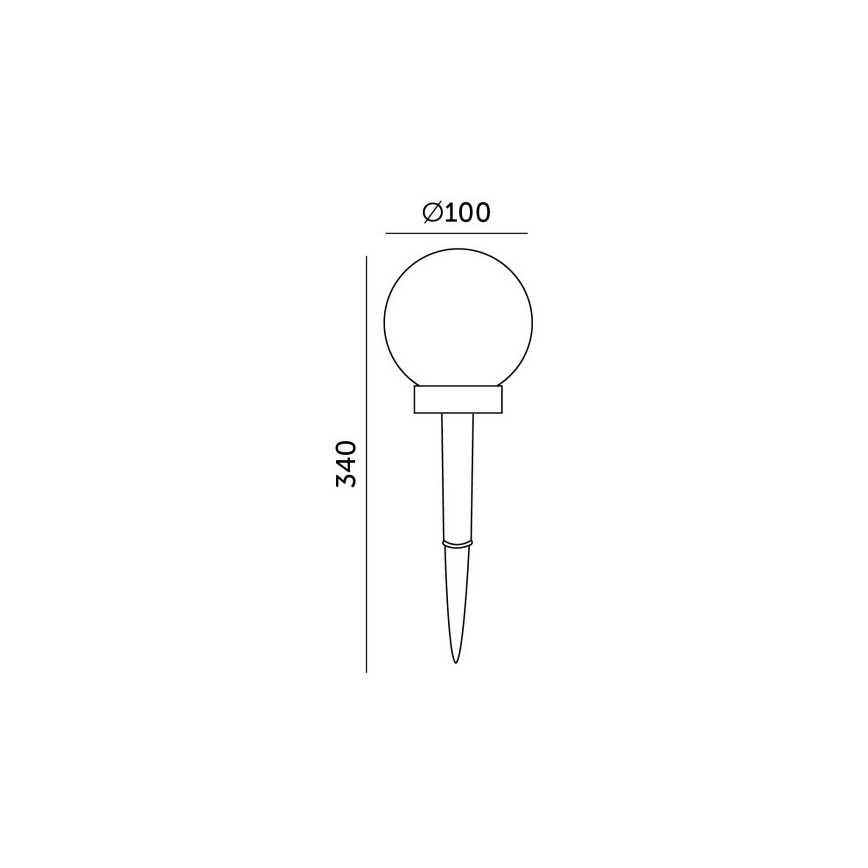 RGB-LED Solarleuchte SPHERE LED/1,2V IP44 40 mAh Ø 10 cm
