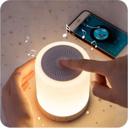 RGB-LED-Tischlampe mit integriertem Lautsprecher LED/5V