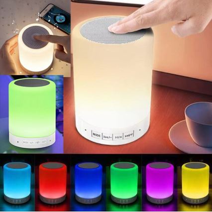 RGB-LED-Tischlampe mit integriertem Lautsprecher LED/5V