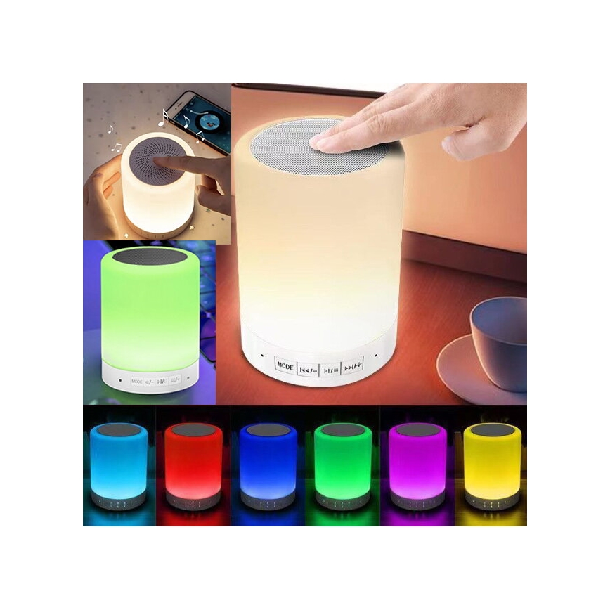 RGB-LED-Tischlampe mit integriertem Lautsprecher LED/5V