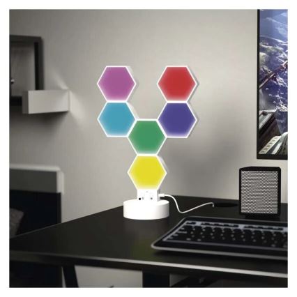 RGBIC Dimmbare Tischleuchte GoSmart LED/5,5W/230V Wi-Fi Tuya