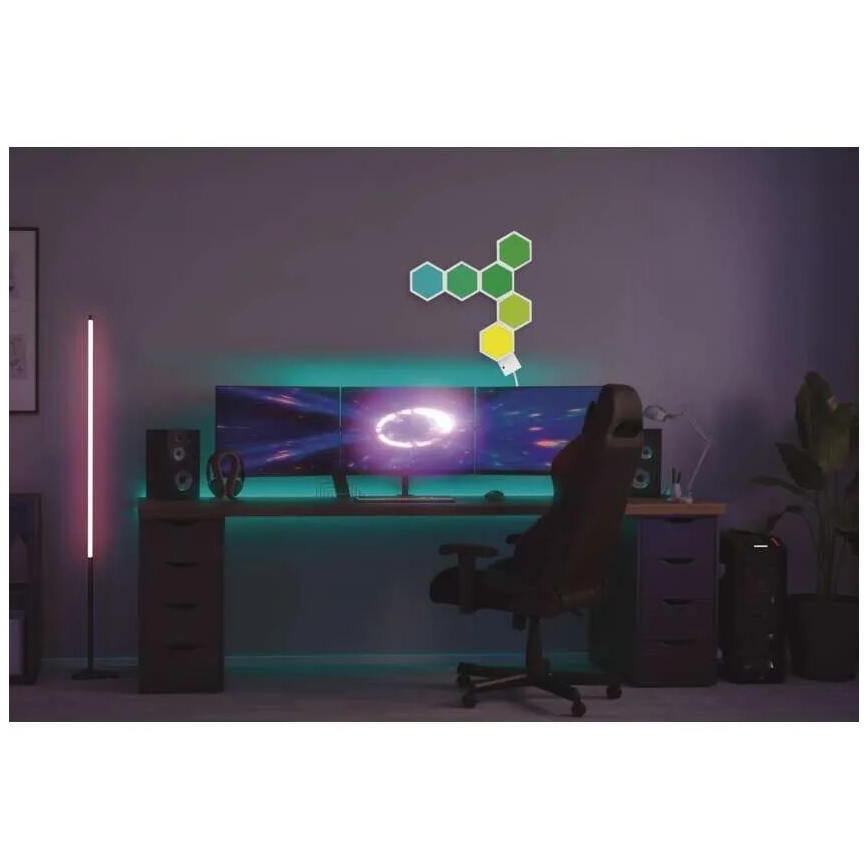 RGBIC Dimmbare Tischleuchte GoSmart LED/5,5W/230V Wi-Fi Tuya