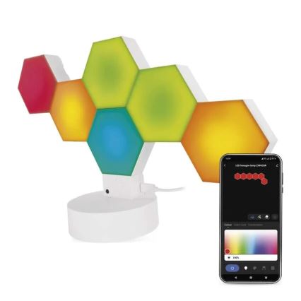 RGBIC Dimmbare Tischleuchte GoSmart LED/5,5W/230V Wi-Fi Tuya