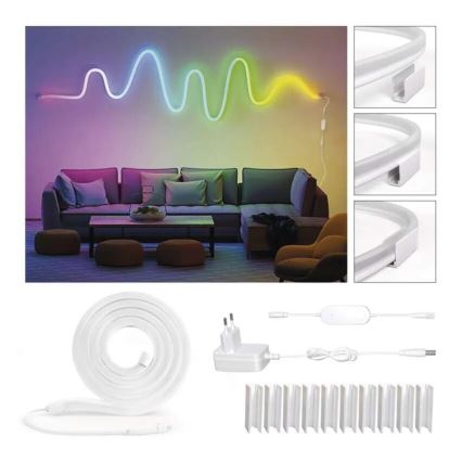 RGBIC Dimmbarer LED-Streifen GoSmart LED/24W/230V 3 m Wi-Fi Tuya