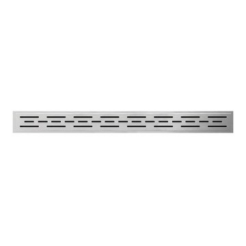 Rinnenrost 79,2x1,1 cm Edelstahl/silber
