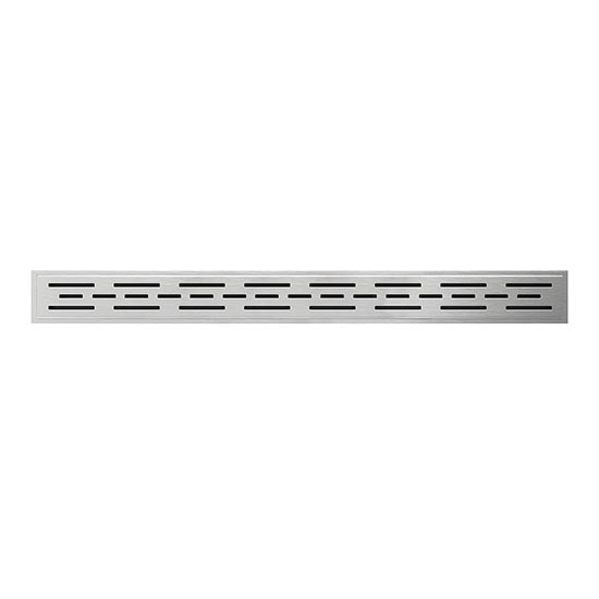 Rinnenrost 79,2x1,1 cm Edelstahl/silber