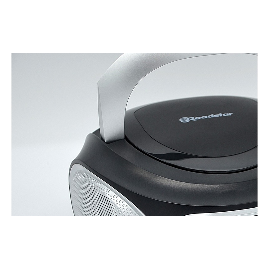 Roadstar CDR-365U/SL - Radio mit FM/PLL und USB 32W/230V/4xLR14 schwarz/silber