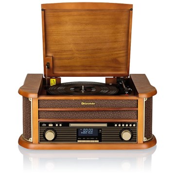Roadstar HIF-1993D+BT- Hi-Fi mit DAB/DAB+, Plattenspieler, CD-Player und Kassettendeck 80W/230V + Fernbedienung