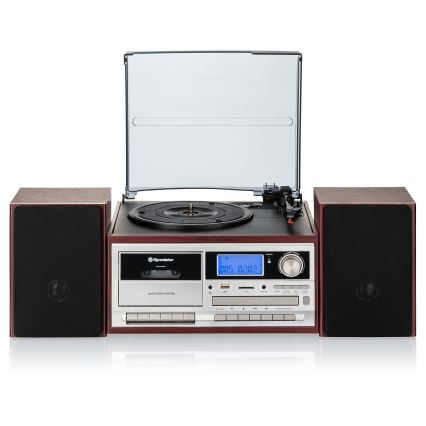 Roadstar HIF-8892 EBT - Hi-Fi-System mit Plattenspieler, CD- und Kassettendeck 64W/230V + Fernbedienung
