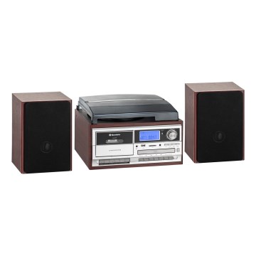 Roadstar HIF-8892 EBT - Hi-Fi-System mit Plattenspieler, CD- und Kassettendeck 64W/230V + Fernbedienung