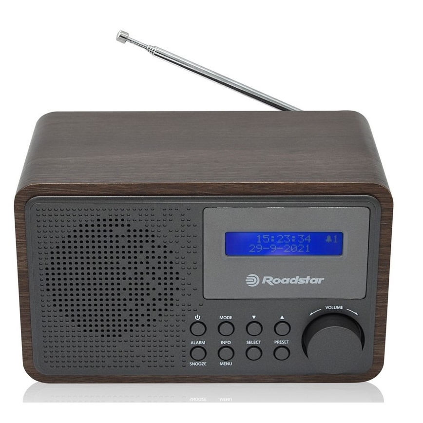 Roadstar HRA-700D+/WD - Radio mit DAB+, FM und Weckfunktion 16W/230V/4xAA