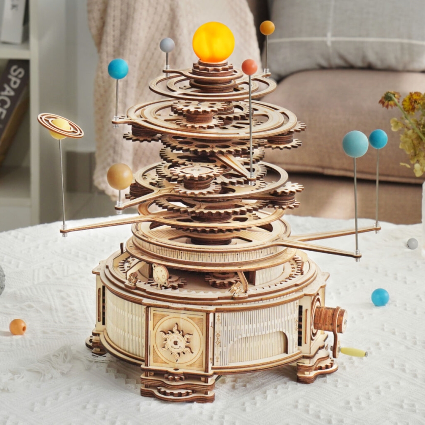 RoboTime - 3D Holzmechanisches Puzzle Planetarium
