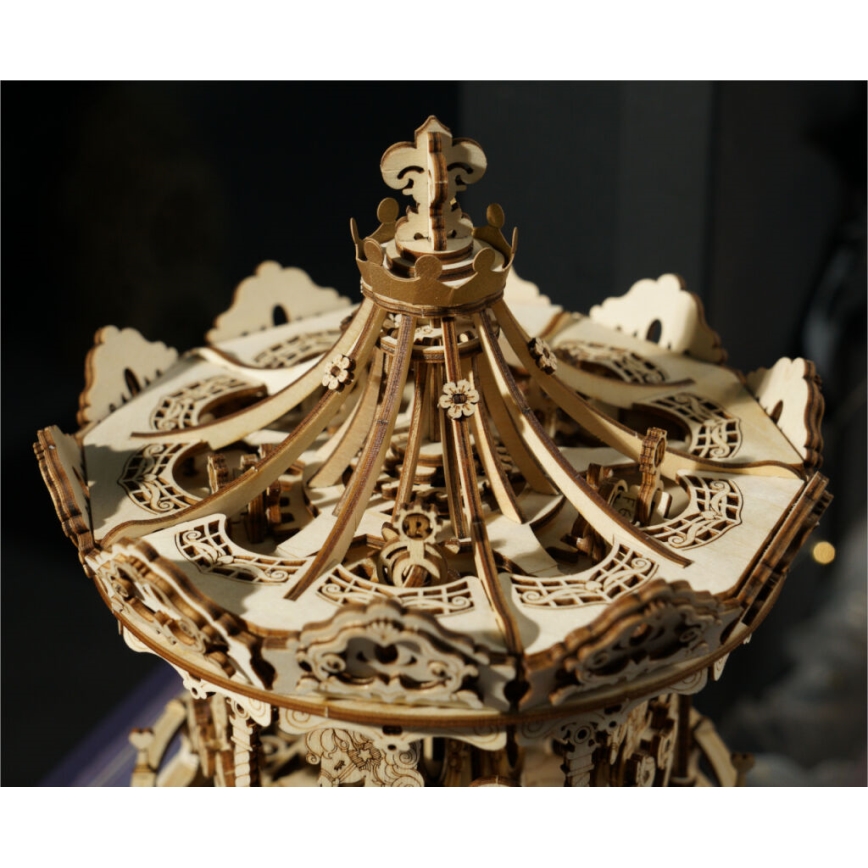 RoboTime - 3D-Spieluhr-Puzzle Romantisches Karussell