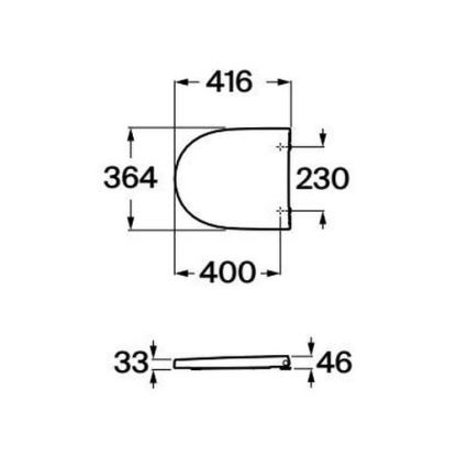 Roca A8012AC00B - Toilettensitz SoftClose MERIDIAN Supralit/weiß