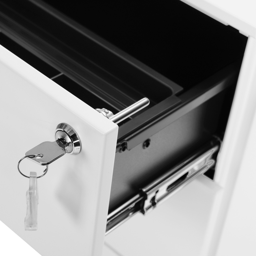 Rollcontainer SECURIO, weiß