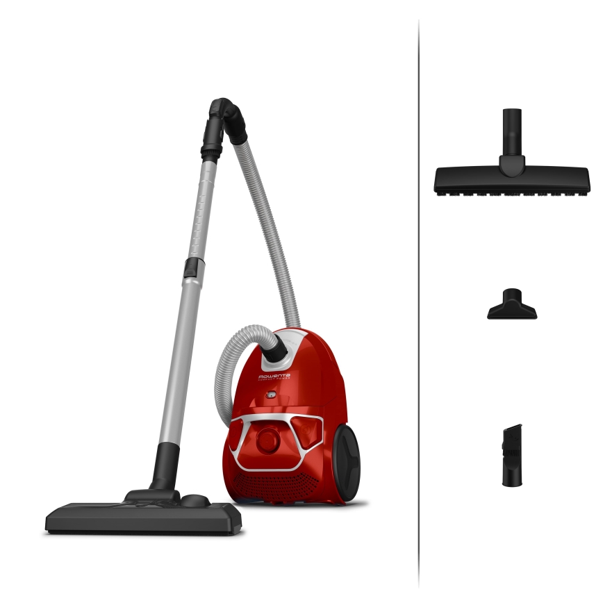 Rowenta - Beutel-Staubsauger COMPACT POWER 750W/230V rot