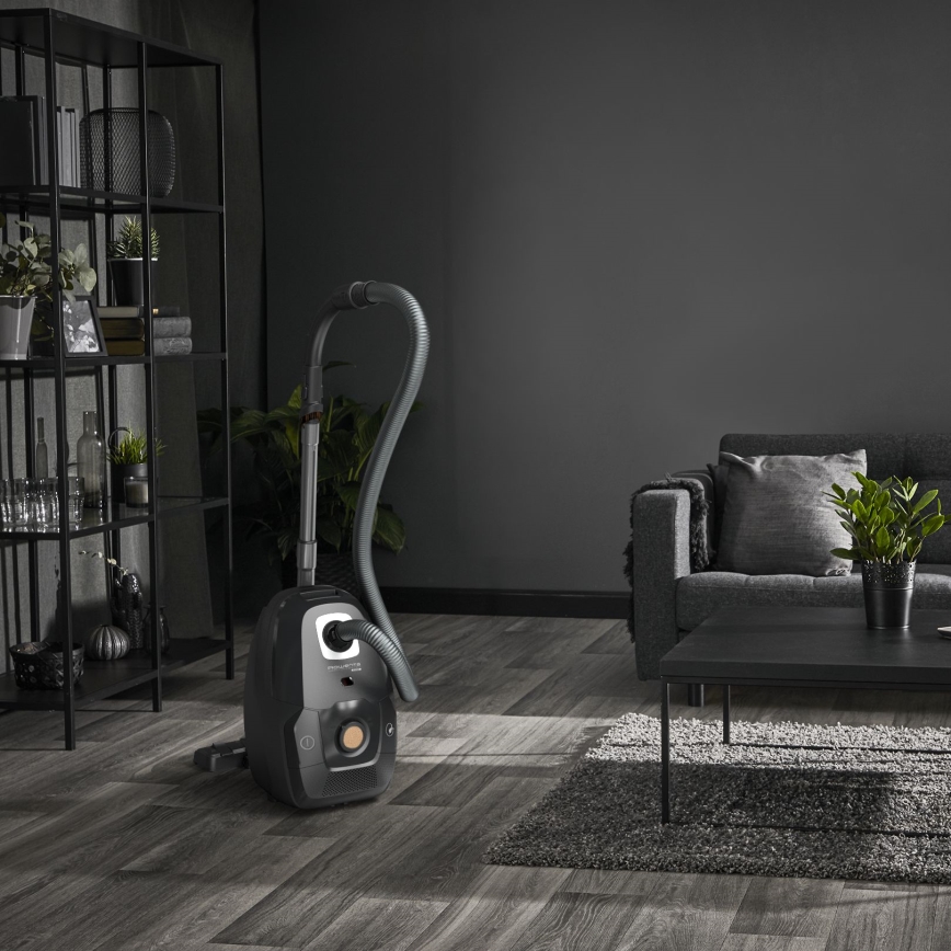 Rowenta - Beutel-Staubsauger GRÜN FORCE EFFITECH ECO TOTAL CLEAN 400W/230V schwarz