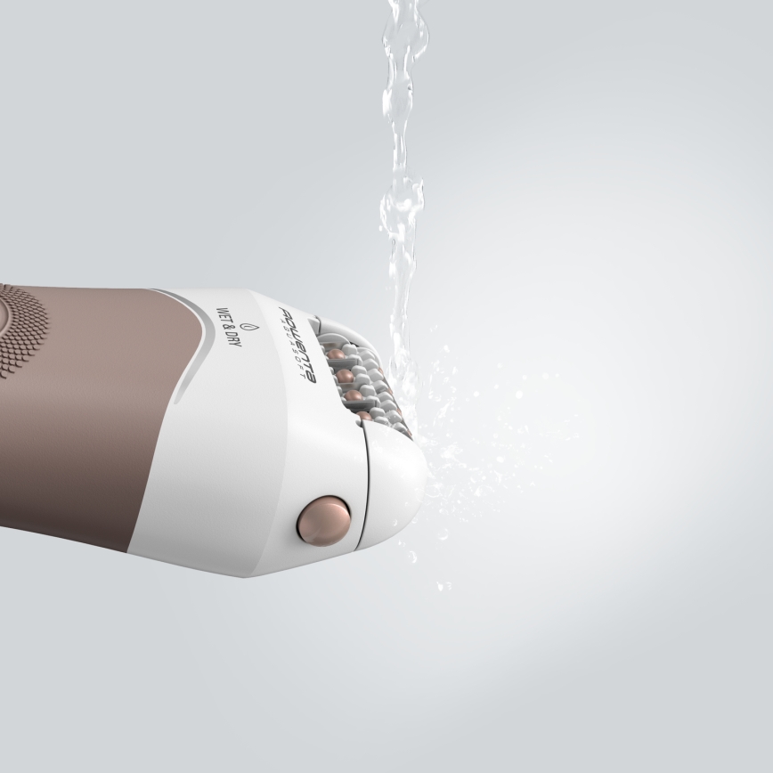 Rowenta - Epilierer WET&DRY 4,5W/5V 600 mAh beige/gold
