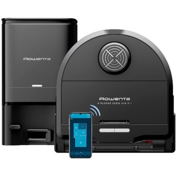 Rowenta - Smart-Staubsaugerroboter  mit Wischmopp X-PLORER S240+ AI Animal & Allergy Wi-Fi 5200 mAh