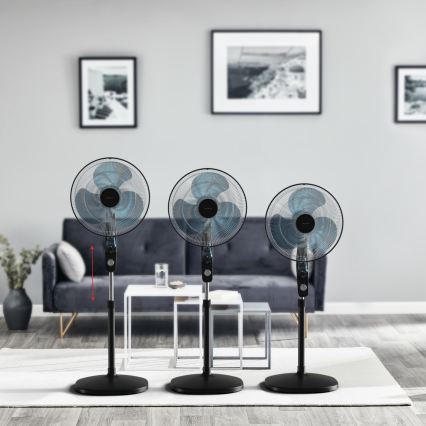 Rowenta - Standventilator mit integriertem Mückenabweiser ESSENTIAL+ 60W/230V 130 cm schwarz