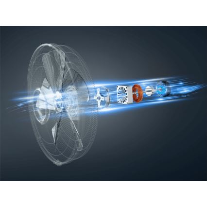 Rowenta - Standventilator TURBO SILENCE 55 W/230 V 147 cm weiß + Fernbedienung