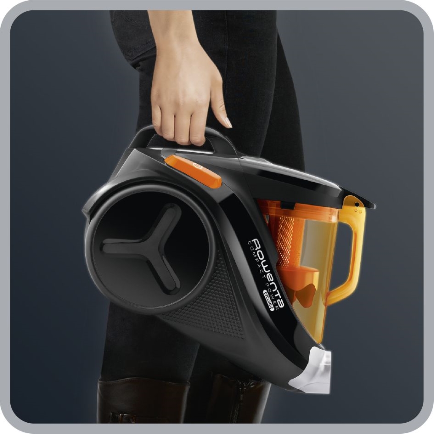 Rowenta - Staubsauger ohne Beutel COMPACT POWER 1,5l 750W/230V schwarz/orange
