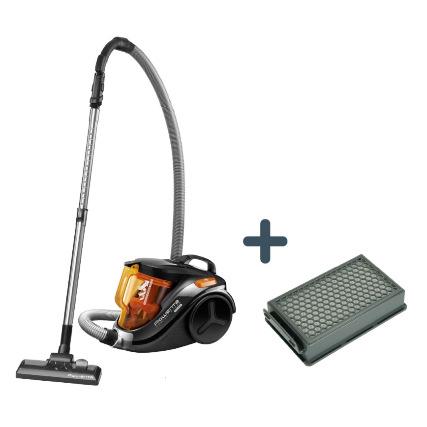 Rowenta - Staubsauger ohne Beutel COMPACT POWER 1,5l 750W/230V schwarz/orange