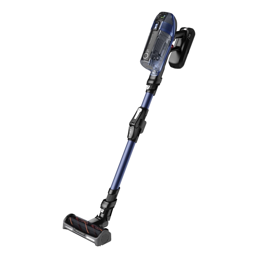 Rowenta - Stielstaubsauger mit Wischmopp X-FORCE FLEX ANIMAL AQUA AUTO 3in1 480W/32,4V 2500 mAh blau