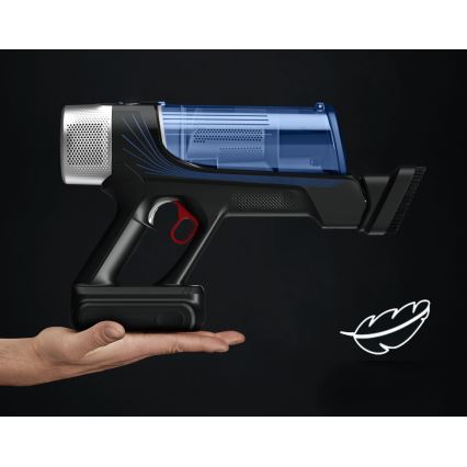 Rowenta - Stielstaubsauger mit Wischmopp X-FORCE FLEX ANIMAL AQUA AUTO 4in1 250W/25,2V 2500 mAh schwarz/blau