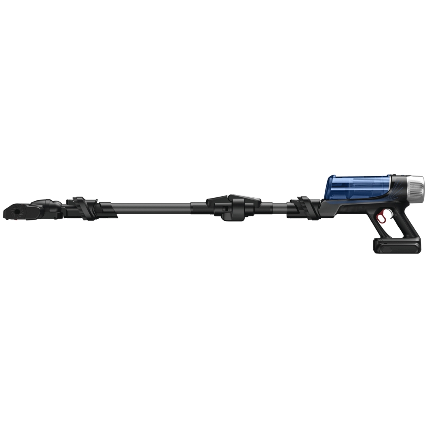 Rowenta - Stielstaubsauger mit Wischmopp X-FORCE FLEX ANIMAL AQUA AUTO 4in1 250W/25,2V 2500 mAh schwarz/blau