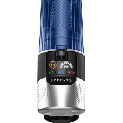 Rowenta - Stielstaubsauger mit Wischmopp X-FORCE FLEX ANIMAL AQUA AUTO 4in1 250W/25,2V 2500 mAh schwarz/blau