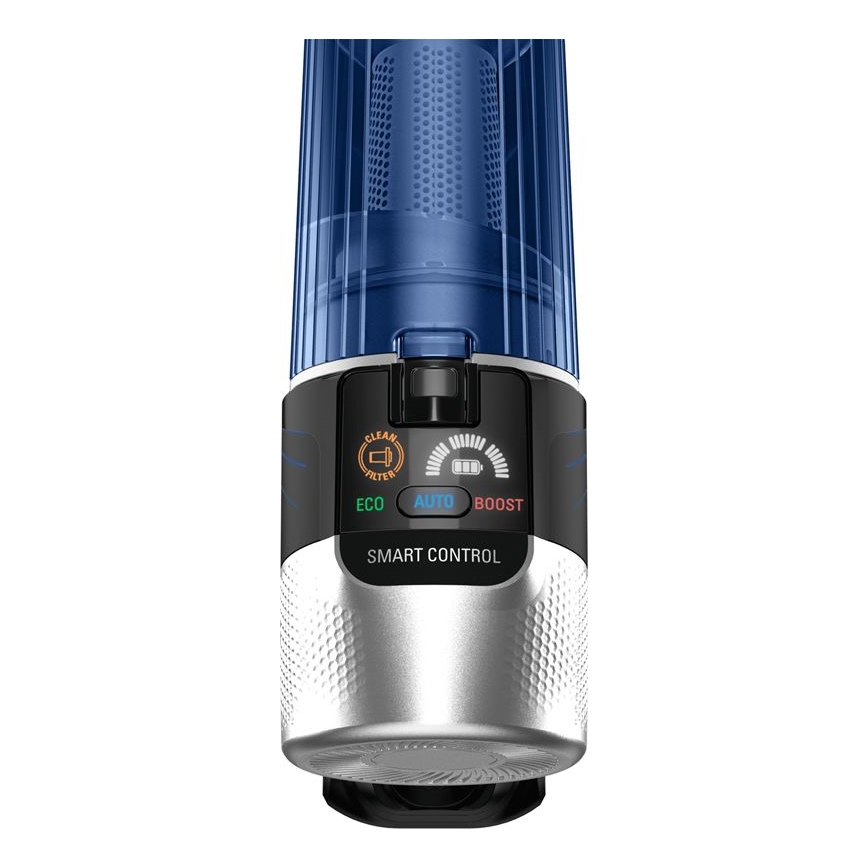 Rowenta - Stielstaubsauger mit Wischmopp X-FORCE FLEX ANIMAL AQUA AUTO 4in1 250W/25,2V 2500 mAh schwarz/blau