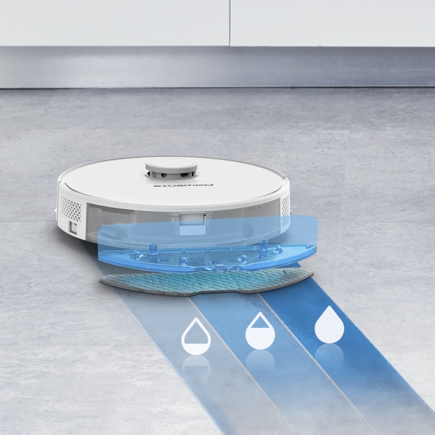 Rowenta - Intelligenter Saugroboter mit Wischfunktion X-PLORER S70+ Animal Wi-Fi Weiß