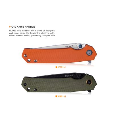 Ruike RUP801G - Klappbares Taschenmesser 20 cm grün