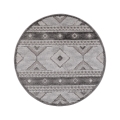 Runder Outdoor-Teppich CHIARA 120 cm grau