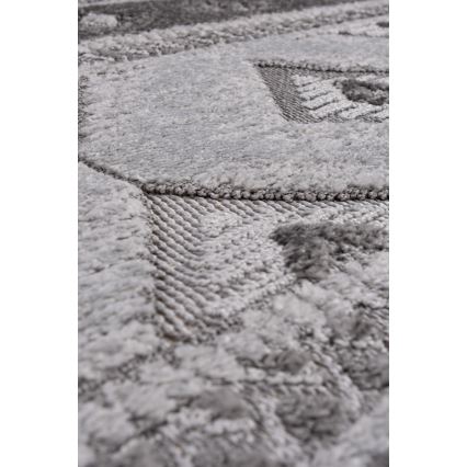 Runder Outdoor-Teppich CHIARA 120 cm grau