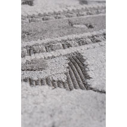 Runder Outdoor-Teppich CHIARA 120 cm grau