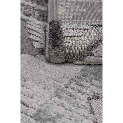 Runder Outdoor-Teppich CHIARA 120 cm grau