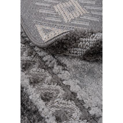 Runder Outdoor-Teppich CHIARA 120 cm grau
