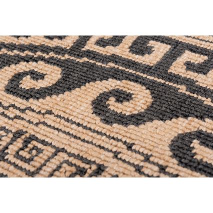 Runder Outdoor-Teppich DELMAR 80 cm anthrazit/beige