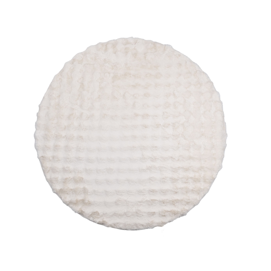 Runder Teppich RABBIT BUBBLE 160 cm, cremefarben