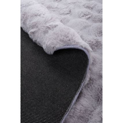 Runder Teppich RABBIT BUBBLE 160 cm grau