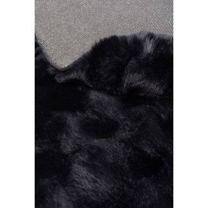 Runder Teppich RABBIT BUBBLE 160 cm schwarz