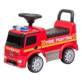 Rutschauto Mercedes Feuerwehrauto 2xAA rot