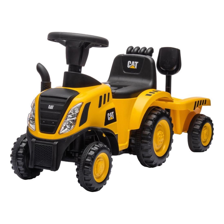 Rutschauto Traktor CAT 2xAA gelb/schwarz