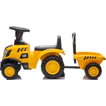 Rutschauto Traktor CAT 2xAA gelb/schwarz
